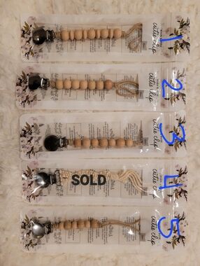 Ryan & Rose Cutie Clips - pacifier clip